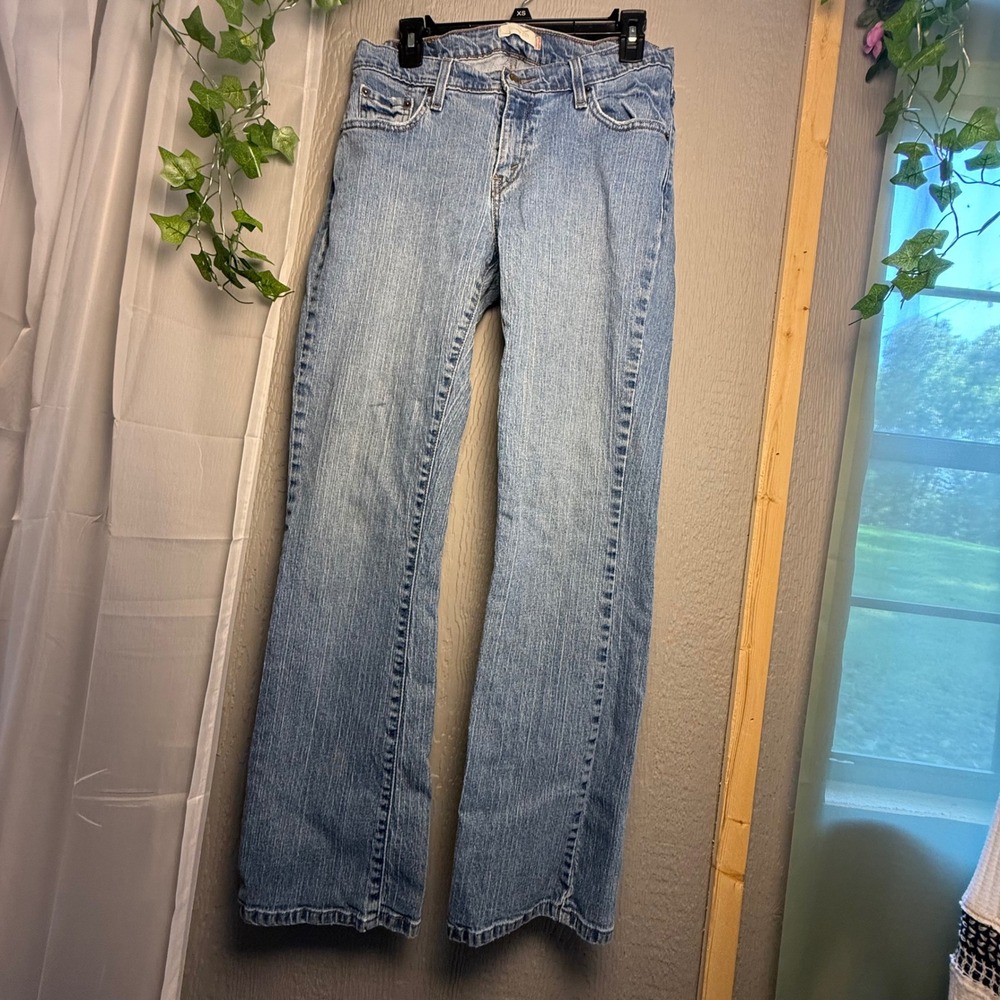 Levis Curvy Cut Bootcut Jeans Light Wash Denim Womens Size 12M Mid Rise